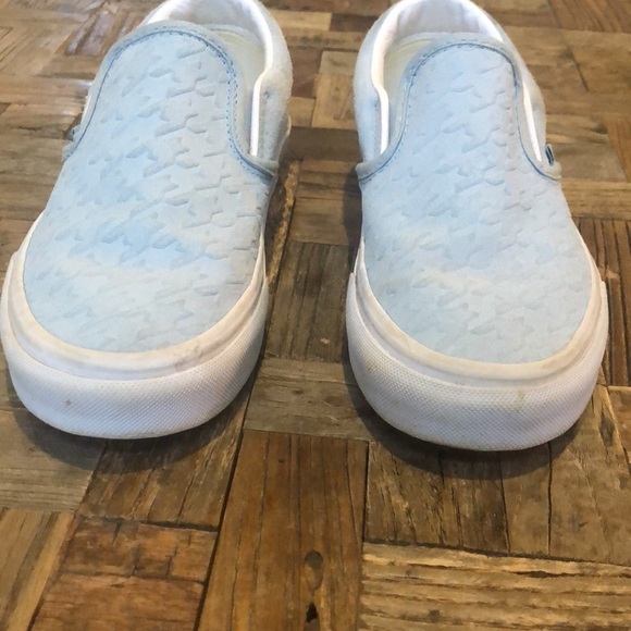 Vans Classic Slip On Embossed Blue Houndstooth - Picture 3 of 10